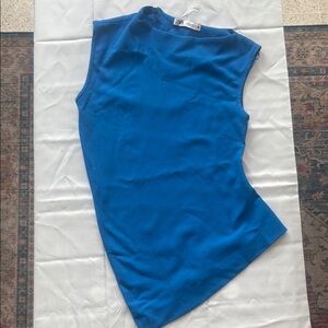 Zara Asymmetrical Blue Tshirt